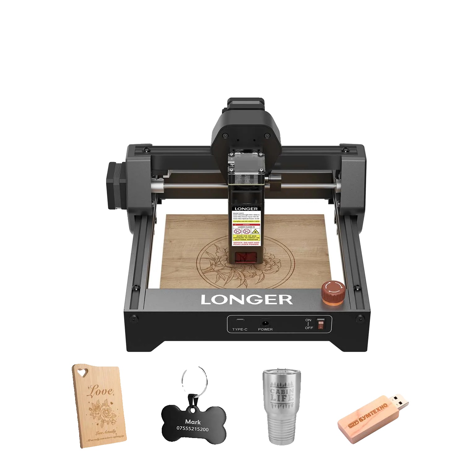 Lasergravierer, Hochgeschwindigkeitsgravur, Ultrafeine Präzision, Grün/schwarz