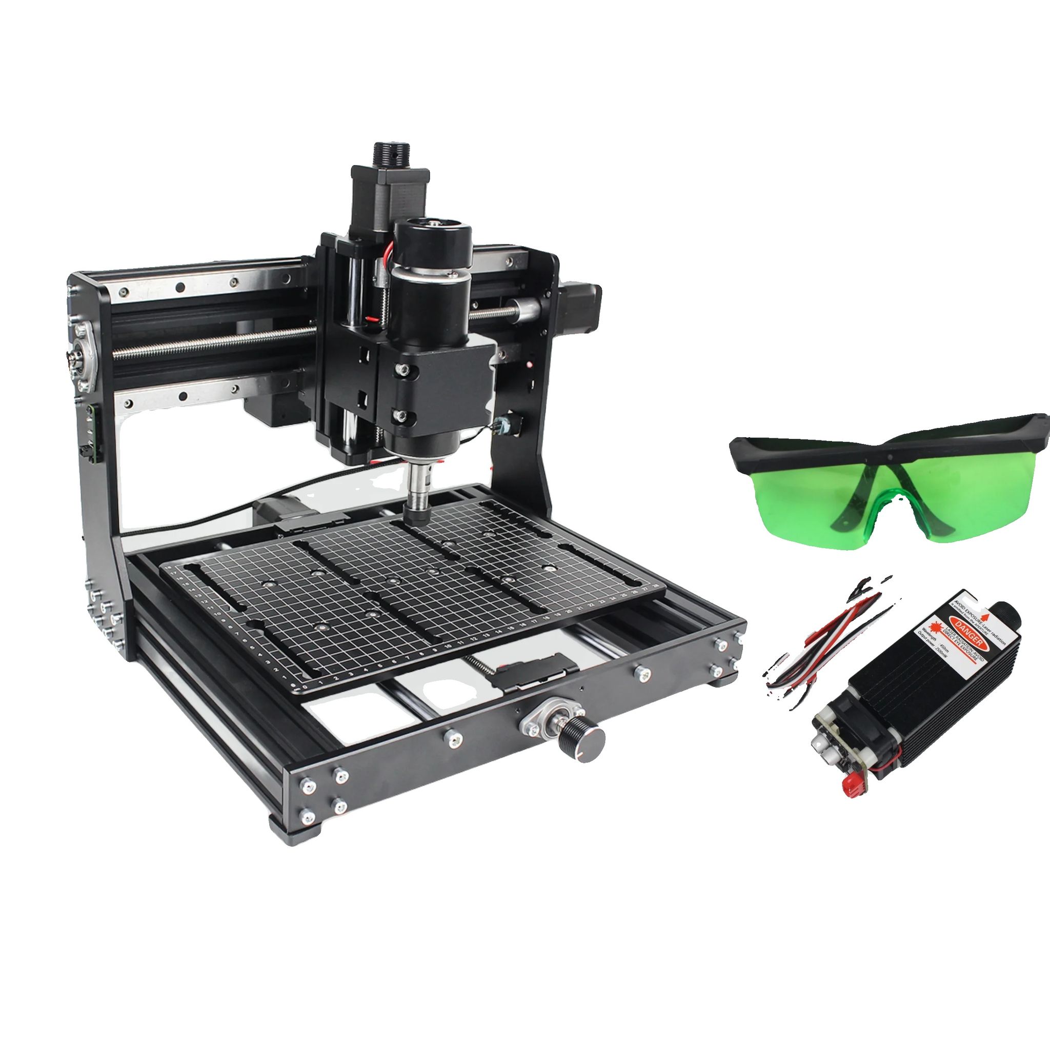Cnc Holzfräser, 500w Spindel, Grbl Steuerungssystem, Add Offline+2.5w Laser