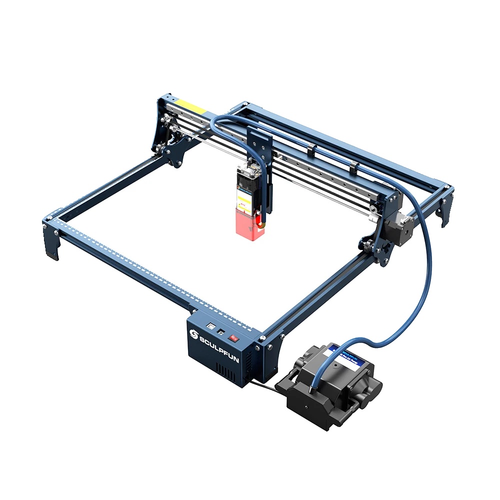 Lasergravur- Und Schneidmaschine, 5w Leistungsabgabe, 410 X 400 Mm Abmessungen, 0,06 X 0,06 Mm Laserfokus, Luftunterstützungsdurchflussrate 30l/min,