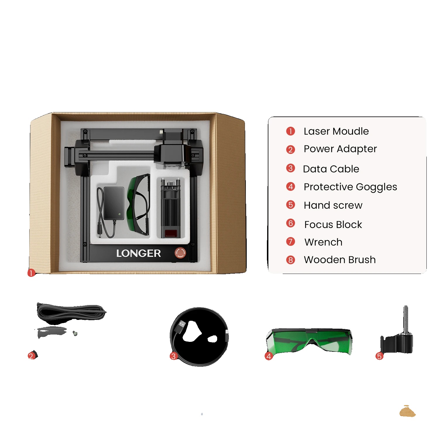 Lasergravurmaschine, Kompaktes Design, Hohe Präzision, Eu, Ray5 Mini 5.5w, Wi-fi