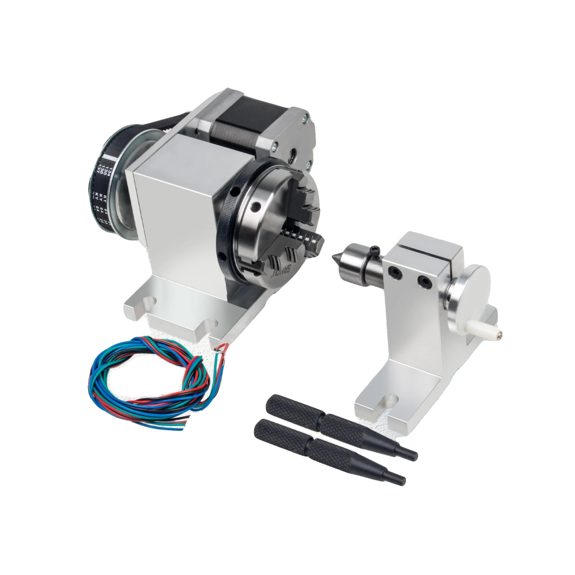 Cnc-drehachsen-kit, 3- Und 4-futter-kompatibilität, Präzisionsbearbeitung, 3 Backen K11-65