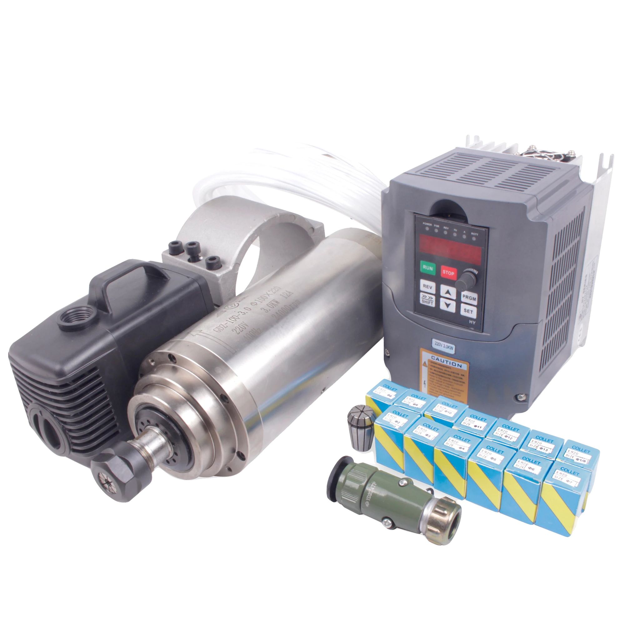 Spindelmotor, Wassergekühlt, Cnc-kompatibilität, Set Ganz