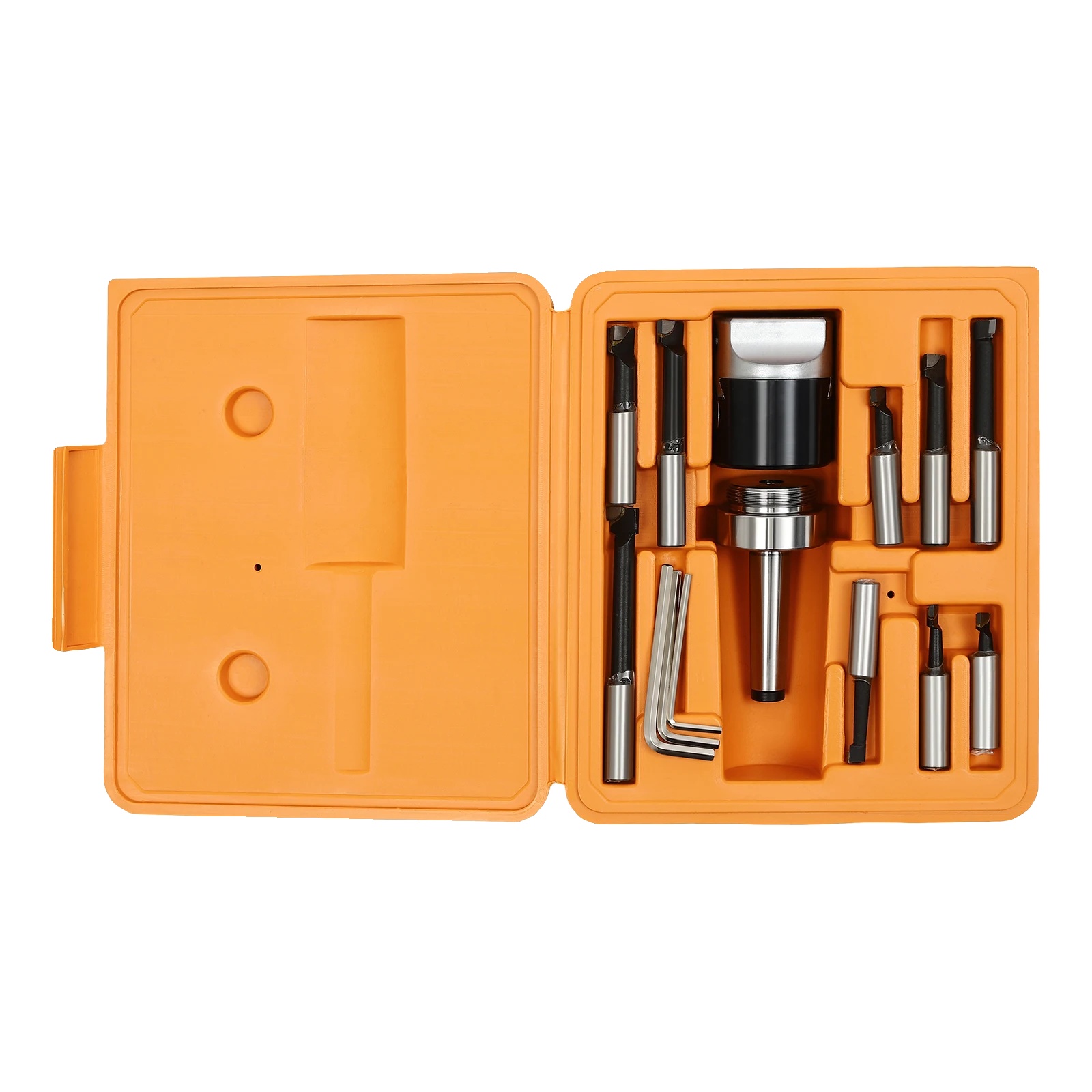 Langweilige Kopfkit, Hohe Präzision, Austauschbare Kegelkompatibilität, Orange Schwarz Silber