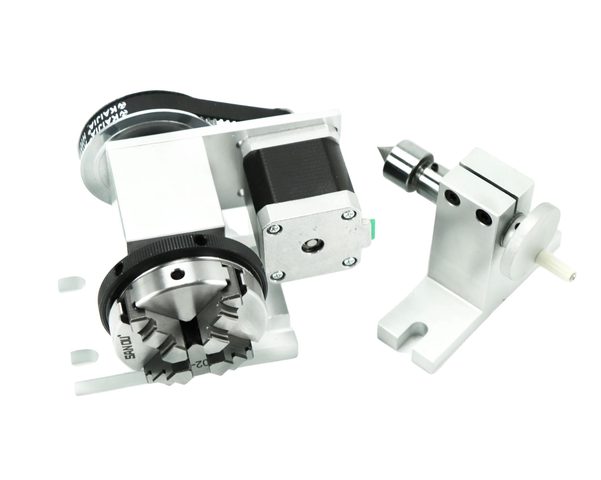 Cnc-drehbank-kit, Drehachse, Kompatible Spannfuttertypen, 4 Backen