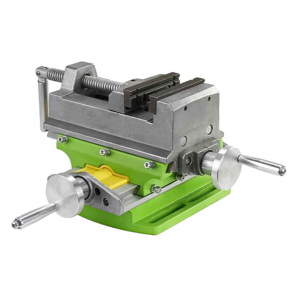 Kreuzschiebestock, 3-zoll Backen, 5-zoll Basis, Manuelle Bedienung, Geeignet Für Fräs- Und Bohrmaschine, Langlebige Stahlkonstruktion