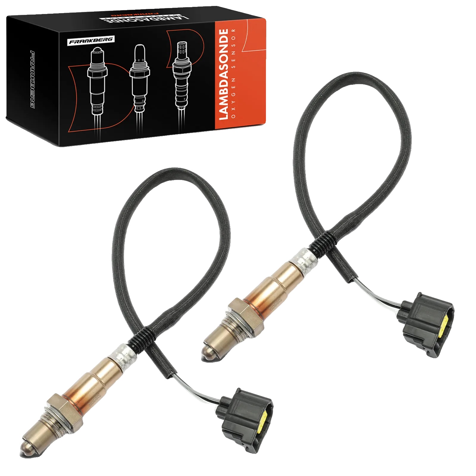Lambda-sonde Steuerung, Länge 450 Mm, Gewindegröße M18, 4 Anschlusskontakte, 4 Leiter, Kompatibilität Für Ford Und Volvo