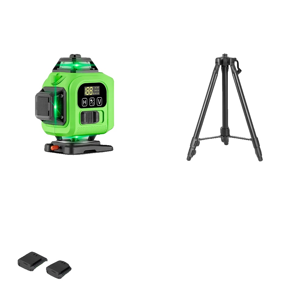 Laser-niveau, Fernbedienung, Hohe Präzision, 2xbattery Set A
