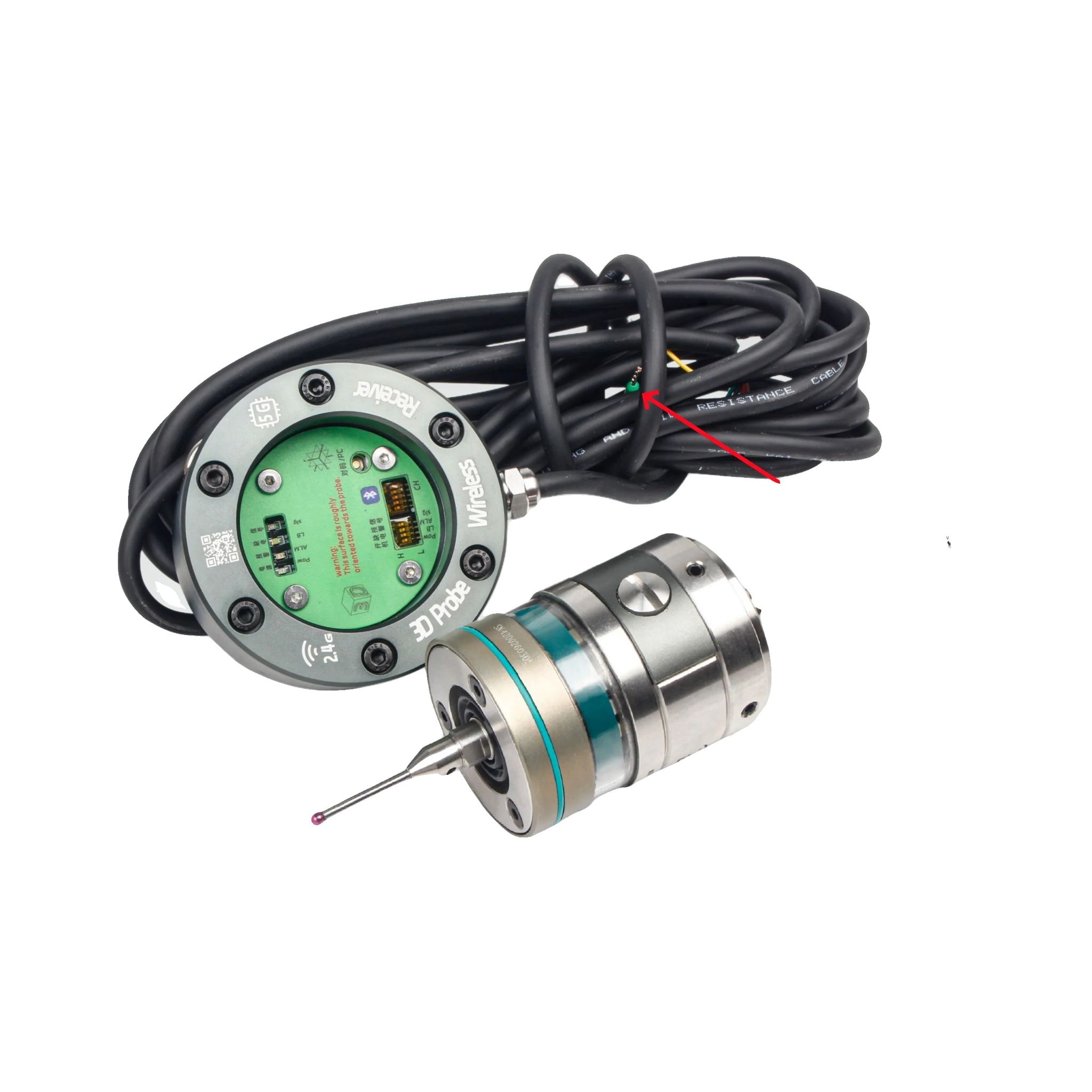 3d Drahtloses Messwerkzeug, Sondenlänge 30 Mm, Genauigkeit 0,001 Mm, Klemmdurchmesser 8 Mm, Wasserdicht Ip67, Empfangerspannung Dc 5-24v