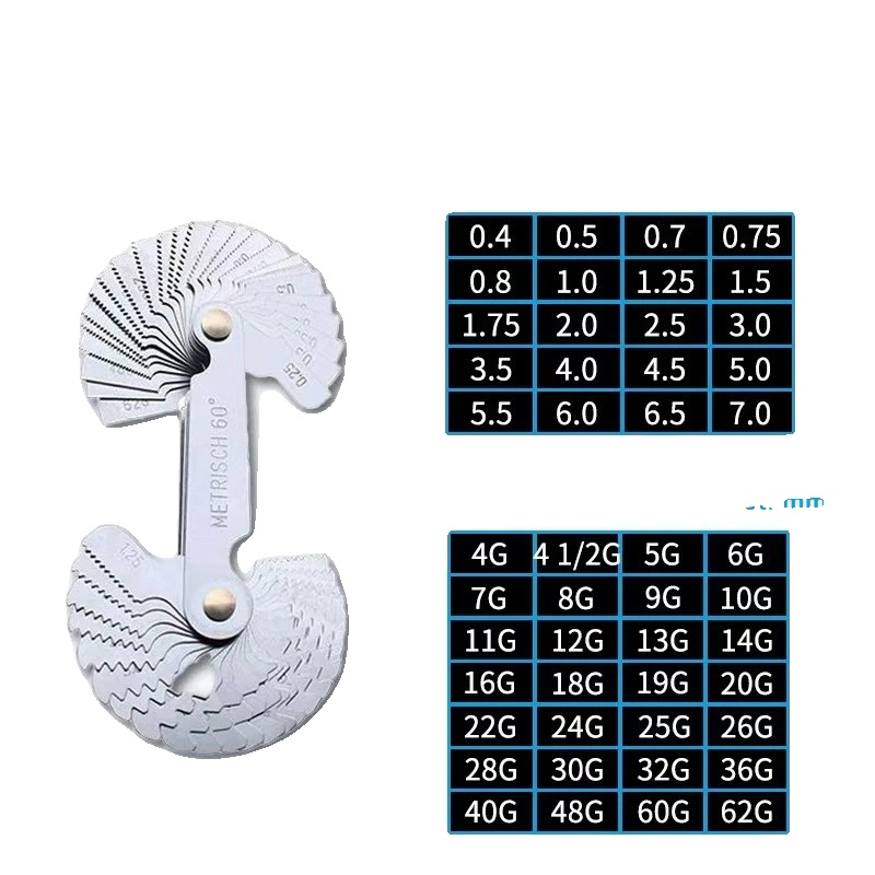 Gewindesteckerlehre, Präzise Messung, Langlebiges Design, Zoll Und Metrisch 48pc