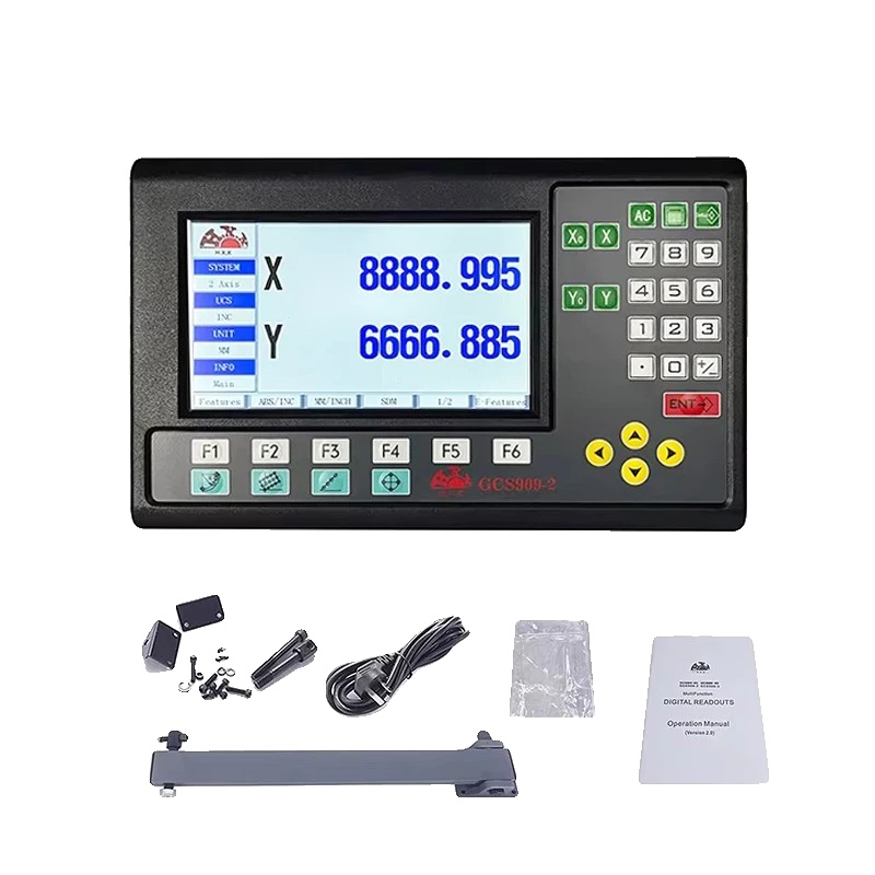 2-achsen Lcd Dro Set, Hochgenaue Messung, Mehrsprachige Unterstützung, Nur Gcs909-2 Dro