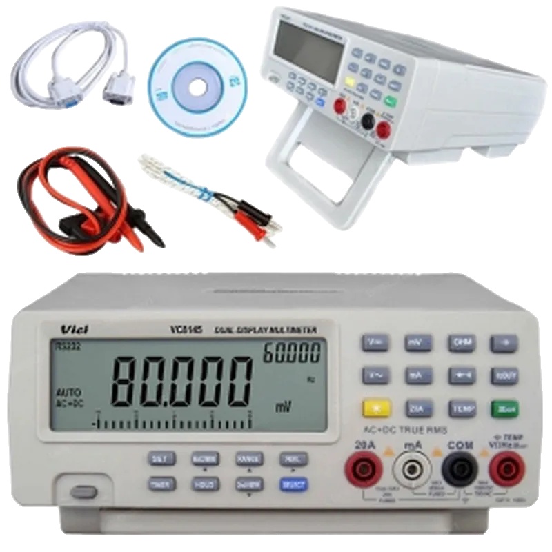 Digitalmultimeter, Ac/dc 600v, 10a Stromstärke, Lcd-display Mit Hintergrundbeleuchtung, Temperaturmessung, Langlebiges Kunststoffgehäuse