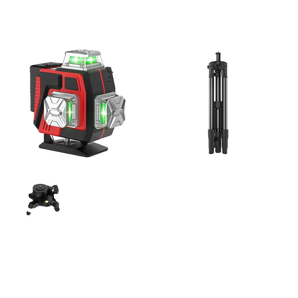 Laser-niveau, 360-grad-abdeckung, Selbstnivellierende Funktion, 4d 16 Linien + Handschuhfach