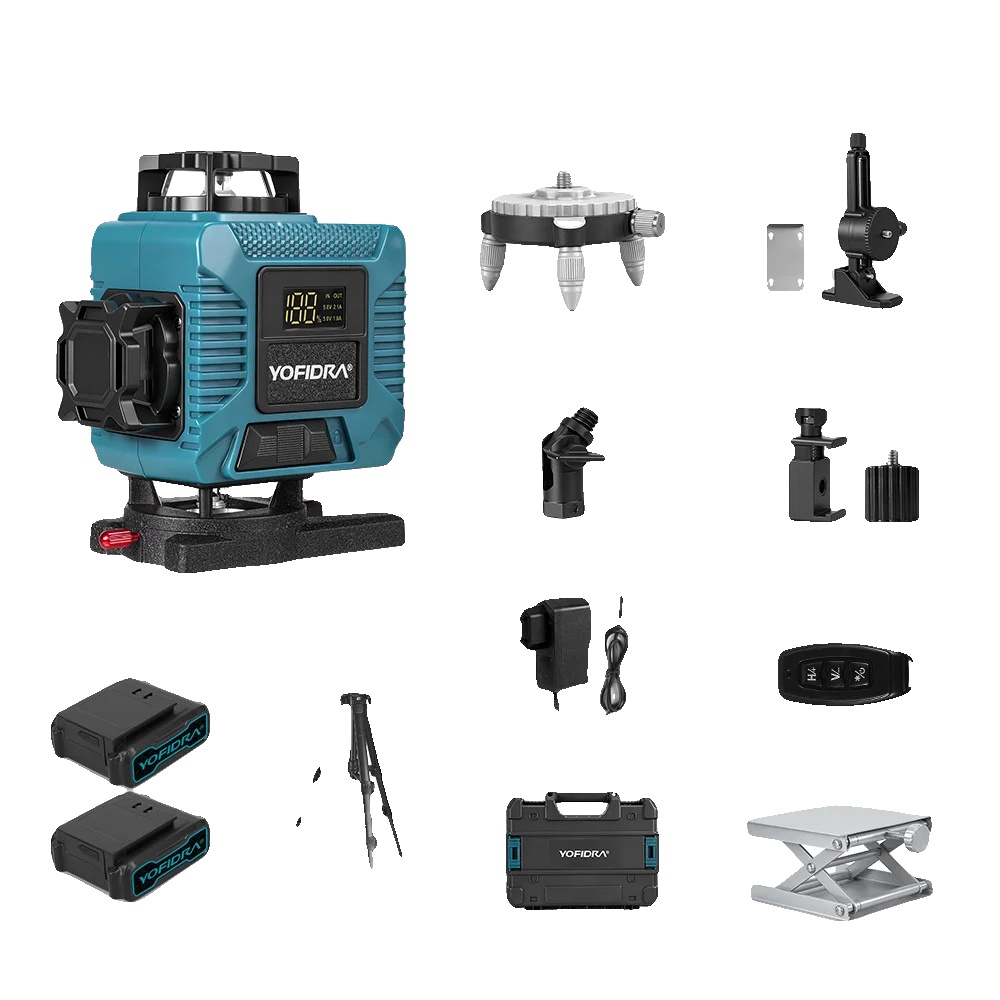 Laser-niveau, Selbstnivellierendes Design, Fernbedienungsfunktion, 2xbatterie Set