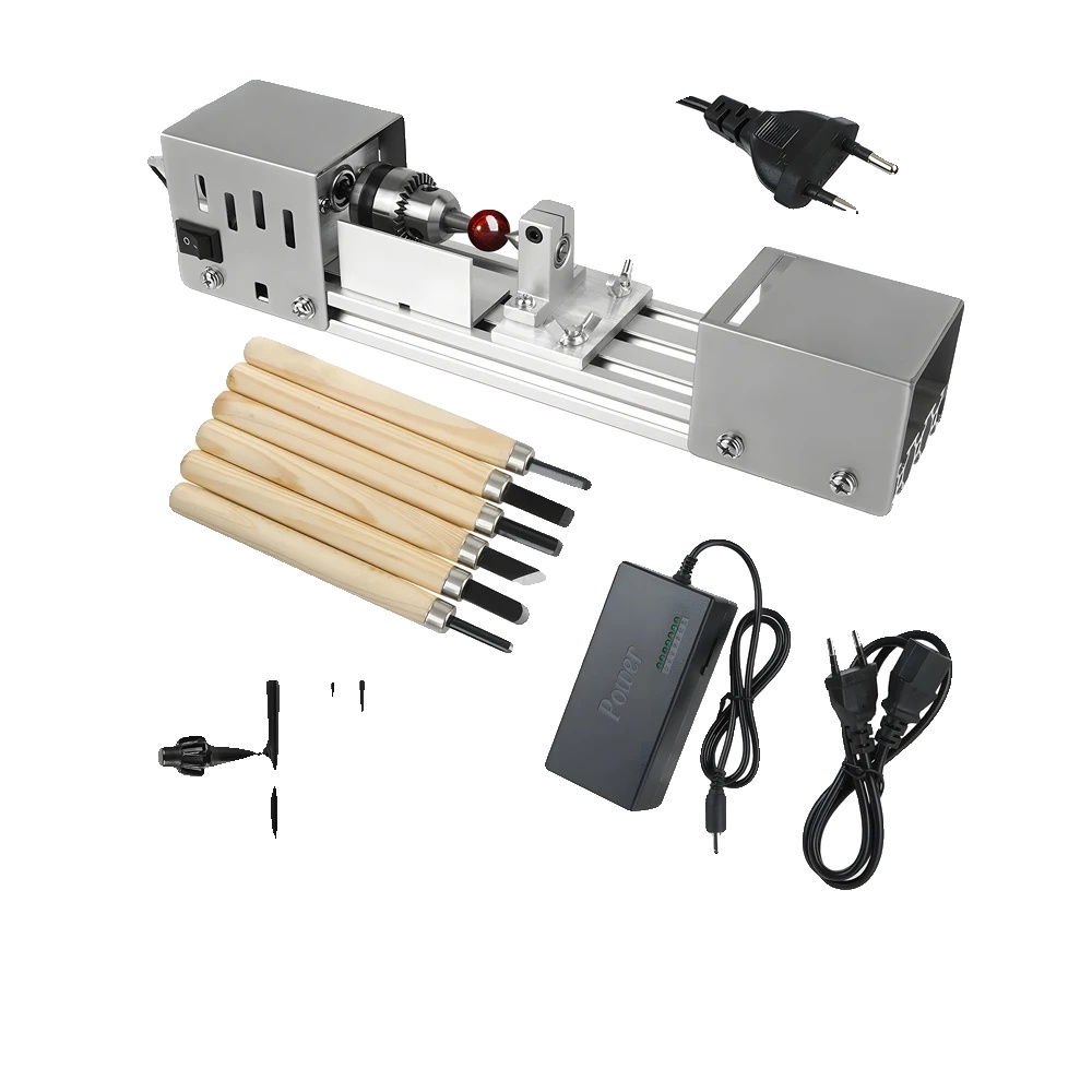 Mini Holz-drehmaschine, 8000 U/min, Präzisionssteuerung, 220v