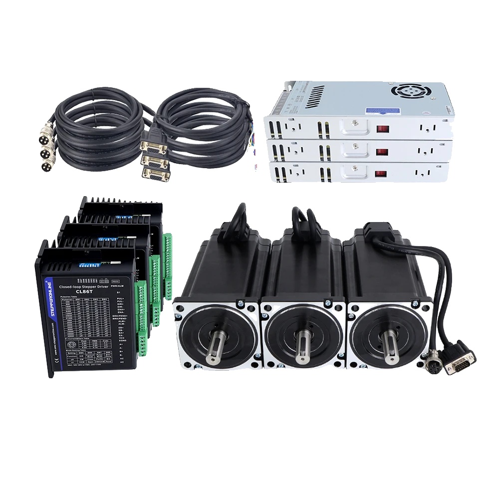 Geschlossener Regelkreis Schrittmotor-kit, 12 Nm Haltemoment, 6 A Strom, 1000 Ppr Encoder-auflösung, Rahmenmaß 86 X 86 Mm