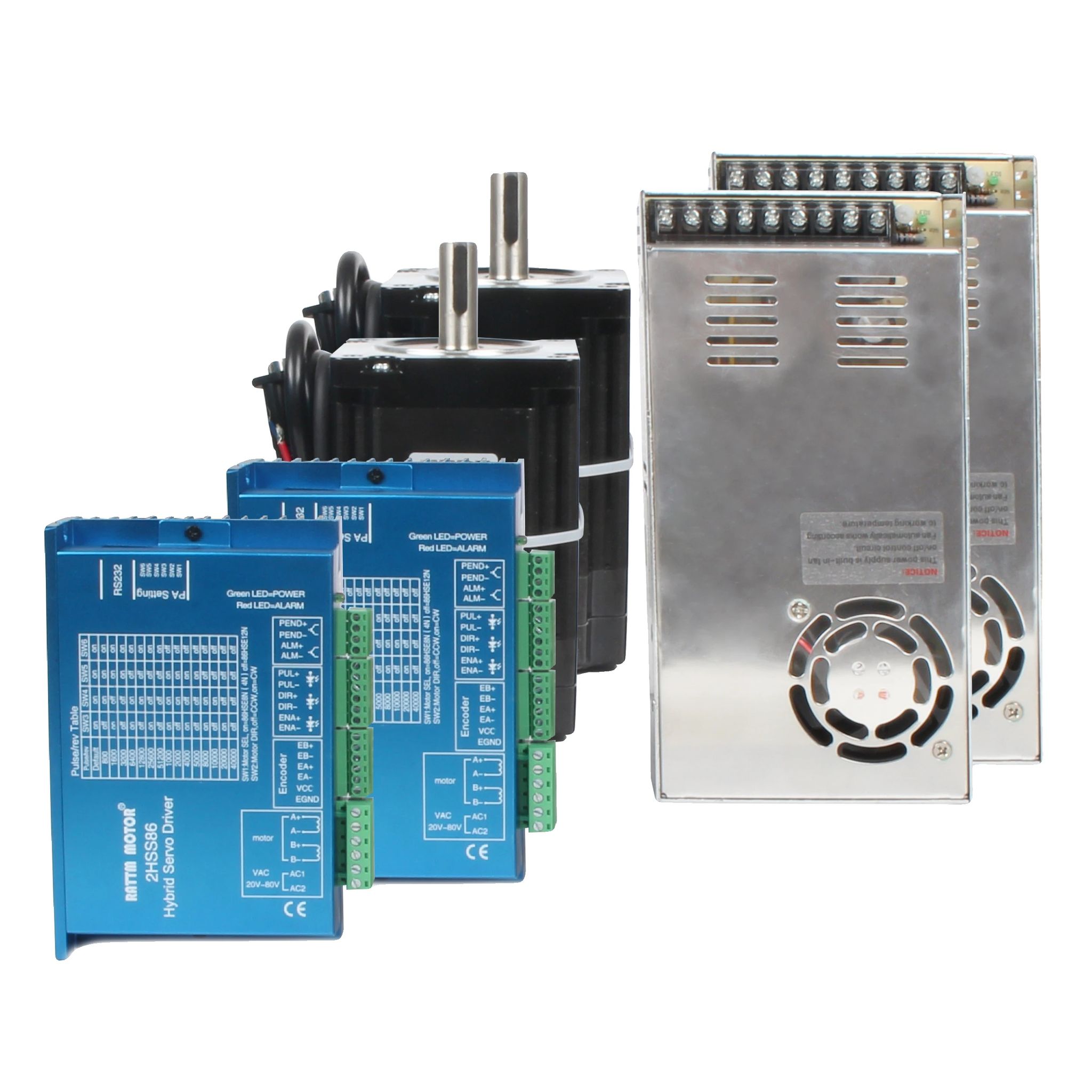 Geschlossener Regelkreis Schrittmotor, Hss86 Treiber, Hohe Drehmomentoptionen, 2 Achsen Mit Power-a, 8.0n.m