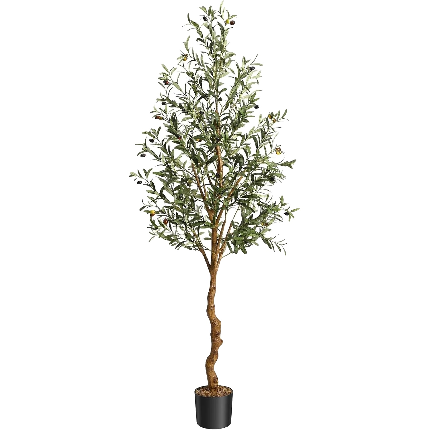 Künstlicher Olivenbaum, Realistische Blätter, Wartungsfreies Design, 6ft
