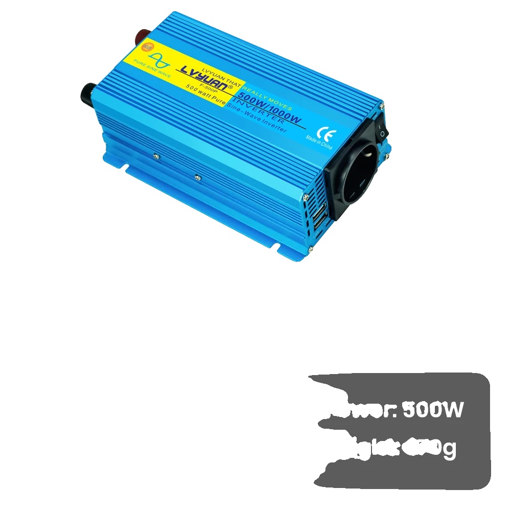 Lvyuan Reiner Sinuswellenwechselrichter, 1000w Dauerleistung, 2000w Spitzenleistung, 12v 1000w Eu