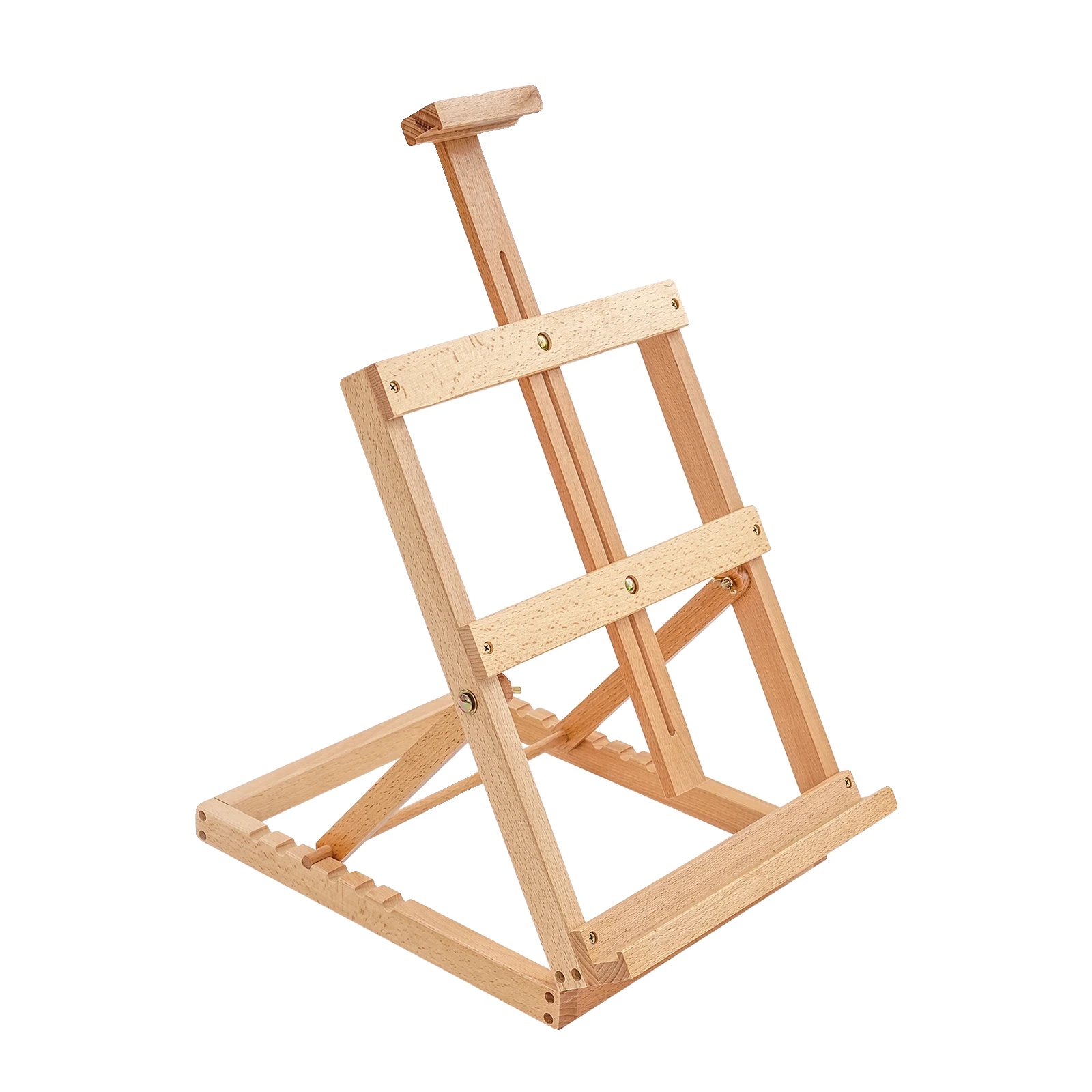 Tischstaffelei, Faltbares Design, Höhenverstellbar, Logfarbe