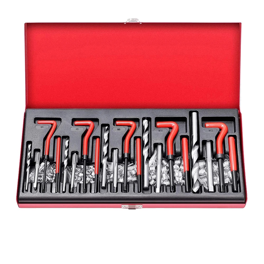 Gewindereparaturwerkzeugset, 131-teiliges Set, Benutzerfreundliches Design, 131stück