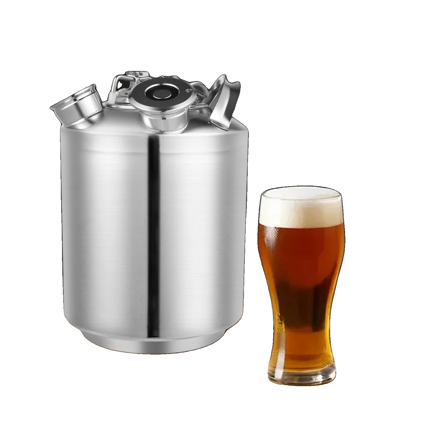 Reinigungsfass, 10 Liter, 304 Edelstahl, 9,05 X 12,92 Zoll, Tragbarer Griff, Hochwertiger Silikon-dichtungsring