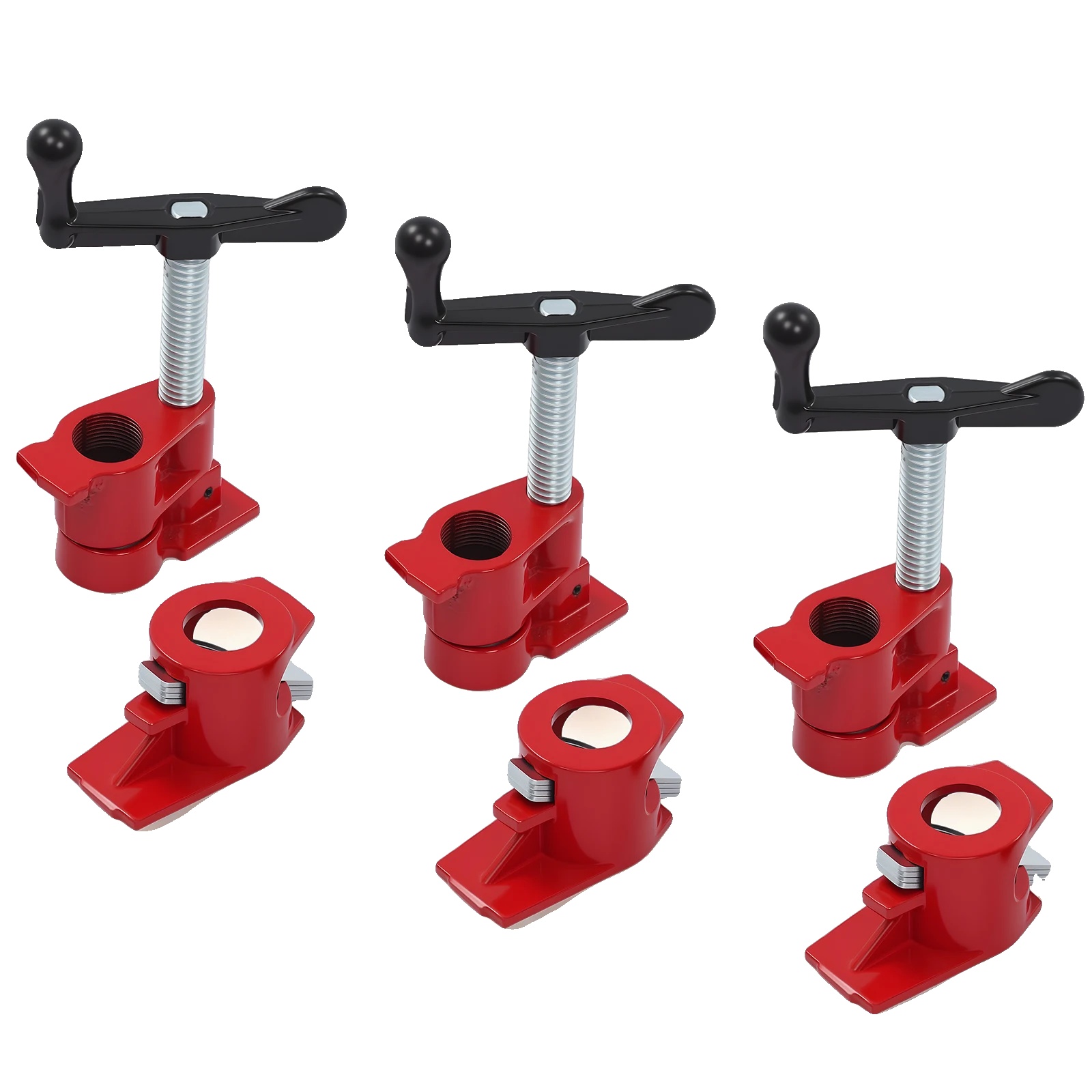 Rohrschellen-set, 6 Teile, Geeignet Für 26,5 Mm Rohr, Klemmengröße 8 X 5 X 18 Cm, Grundgröße 10 X 5 X 5 Cm, Starkes Eisenmaterial