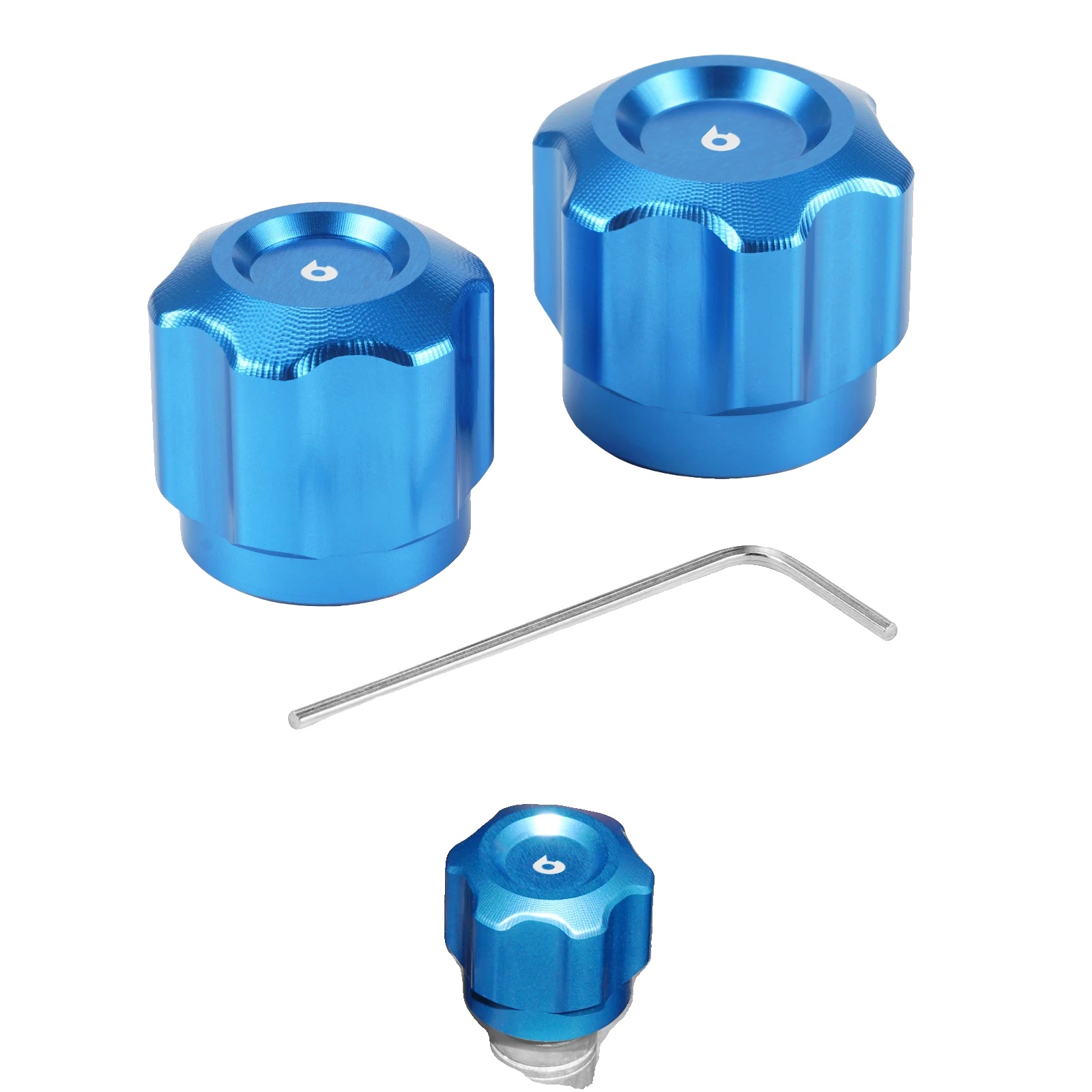 A/c-leitungskappen-kit, Langlebiges Billet-aluminium, Kompatibel Mit Luxusautomodellen, Blau