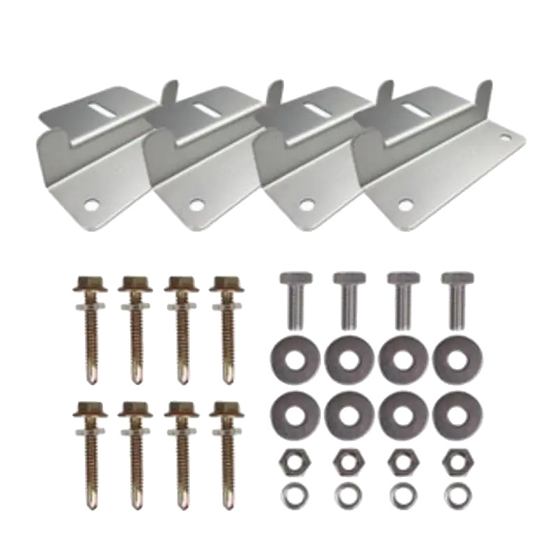 Solarmodul-montagehalterung, Aluminium, Z-halterungsdesign, Komplettset, Geeignet Für Standard-solarmodule, Enthält Montagematerial