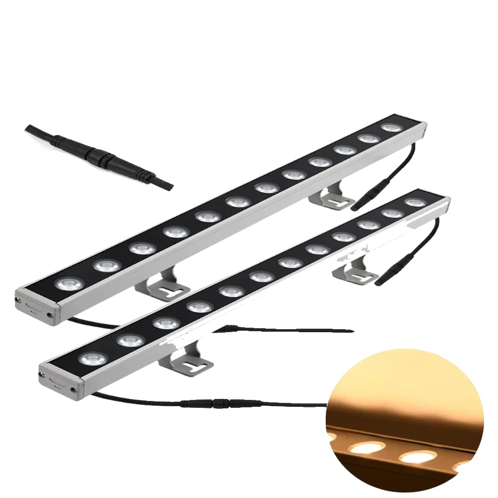 Wandleuchte, Energieeffizient, Wasserfest, Kein Stecker, 2pcs 50cm