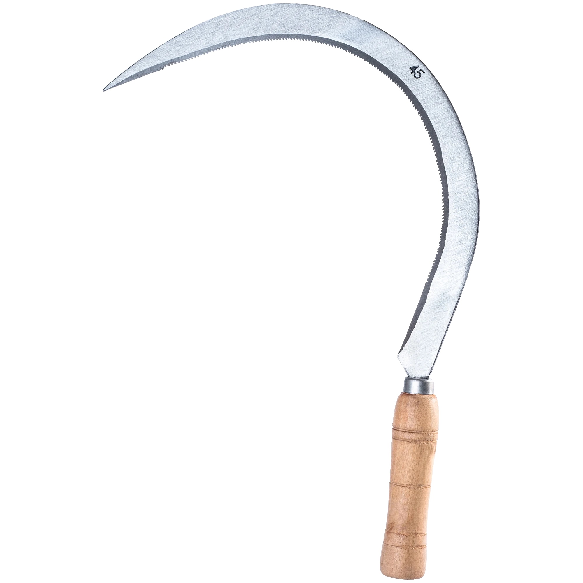Sichelklinge, 45 Cm Länge, Hochwertiges Metall, Bequemer Griff, Perfekt Für Gras Und Unkraut, Effiziente Leistung