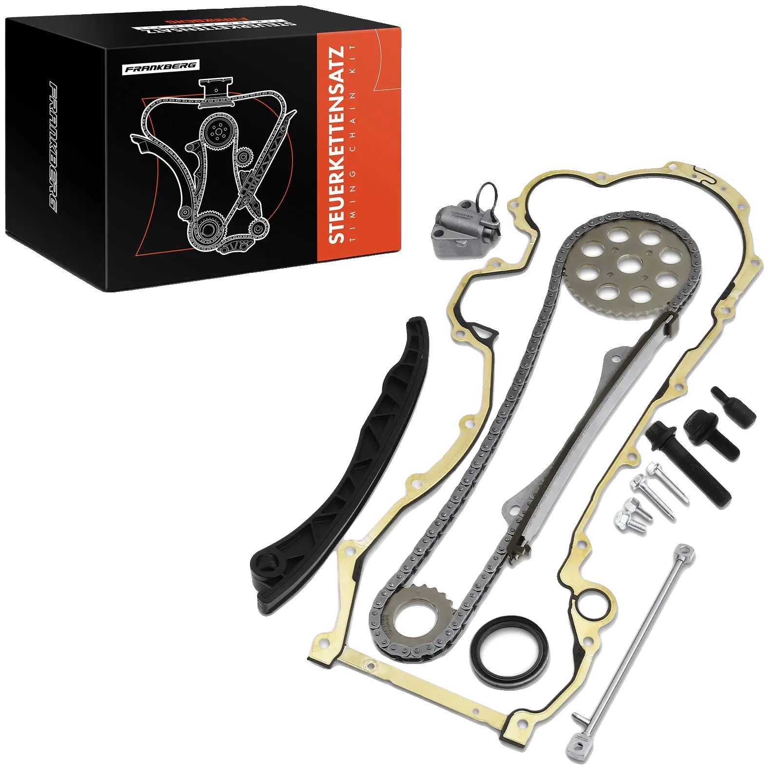 Timing-ketten-set, 120 Kettenglieder, Simplex-design, Kompatibel Mit Verschiedenen Marken, Stahlmaterial, Reibungslose Bedienung