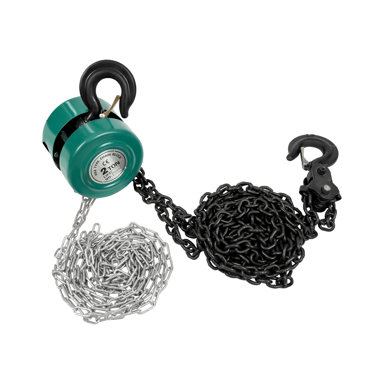 Handkette-hubgerät, 2t Hebekapazität, Langlebige Stahlkonstruktion, Grün