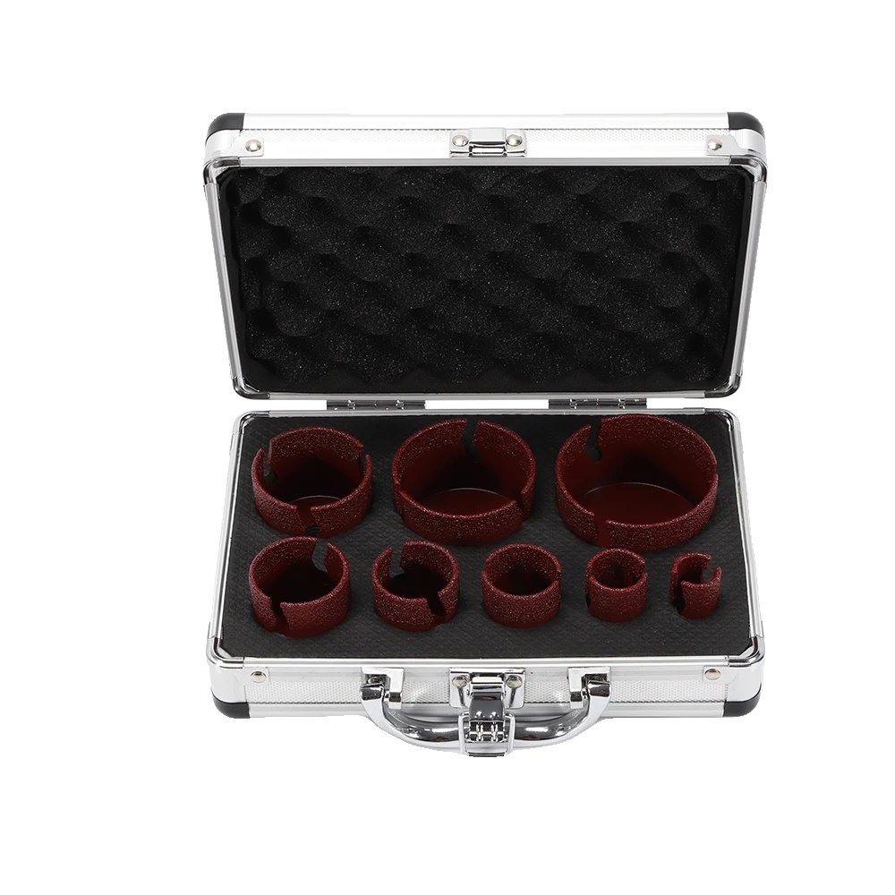 Diamantkernbohrer Set, M14 Gewinde, 8 Teile, Rot