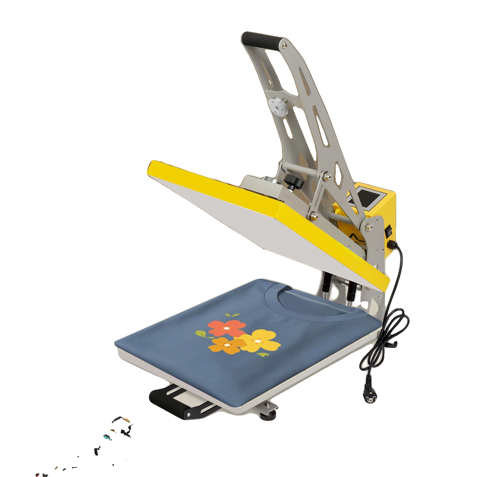 Heißpressmaschine, 2500w, Temperaturbereich 0-250℃, Lcd-touchscreen-steuerung, Kabelgebunden, Einstellbarer Druck