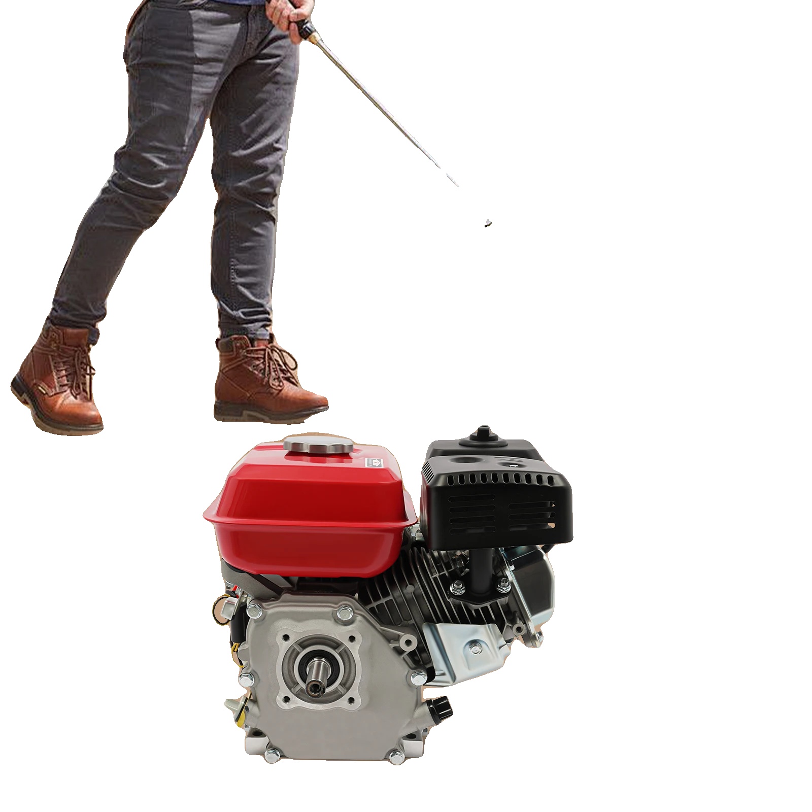 Benzinmotor, 4-takt, 7,5 Ps, 3600 U/min, Luftgekühlt, Geeignet Für Landwirtschaftliche Maschinen