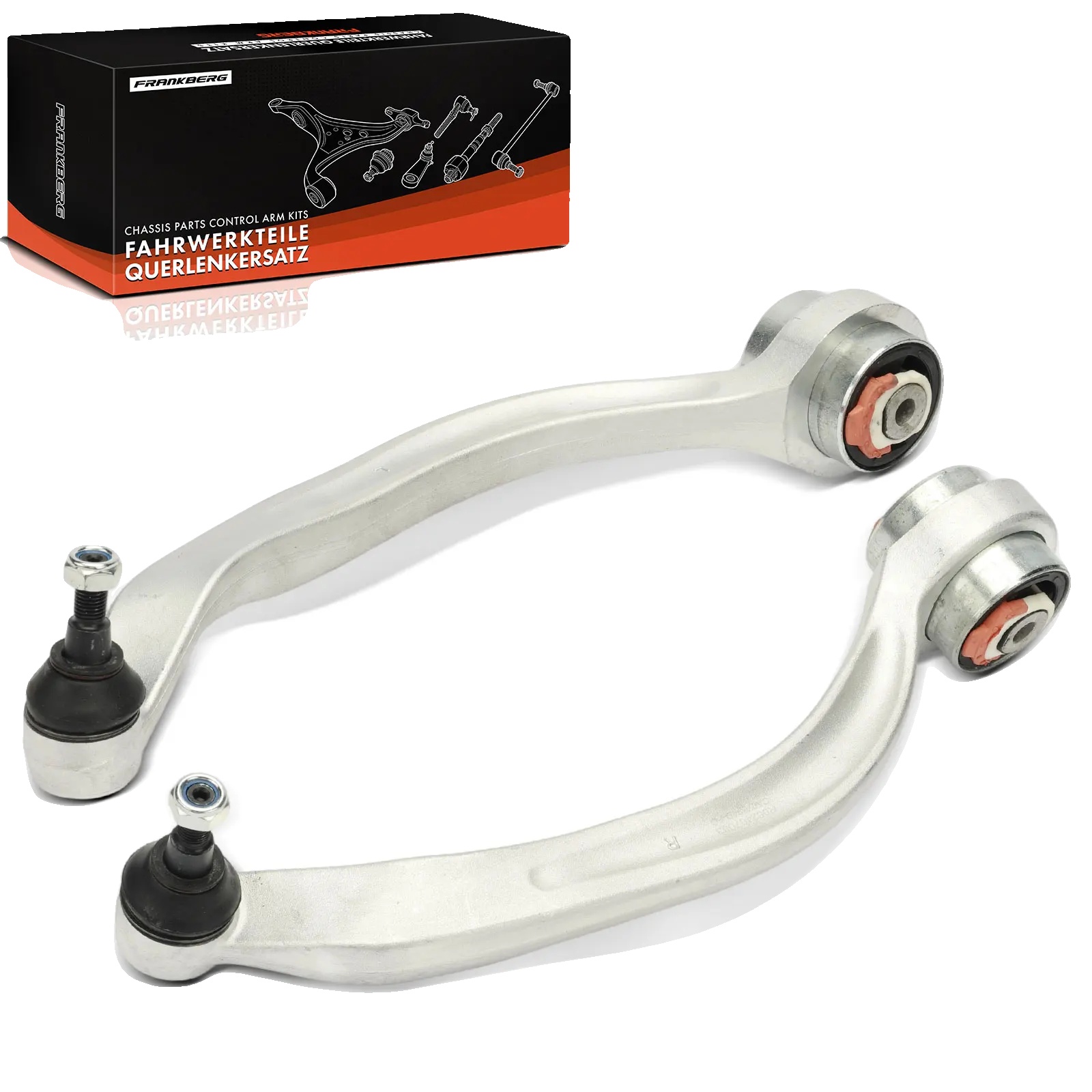 Steuerarm, Gussaluminium, Vorderachse Unterteil, Kompatibel Mit Audi Und Skoda, Austausch-teilenummern 4d0407693h Und 8e0407694q, Enthält Gummi-lager