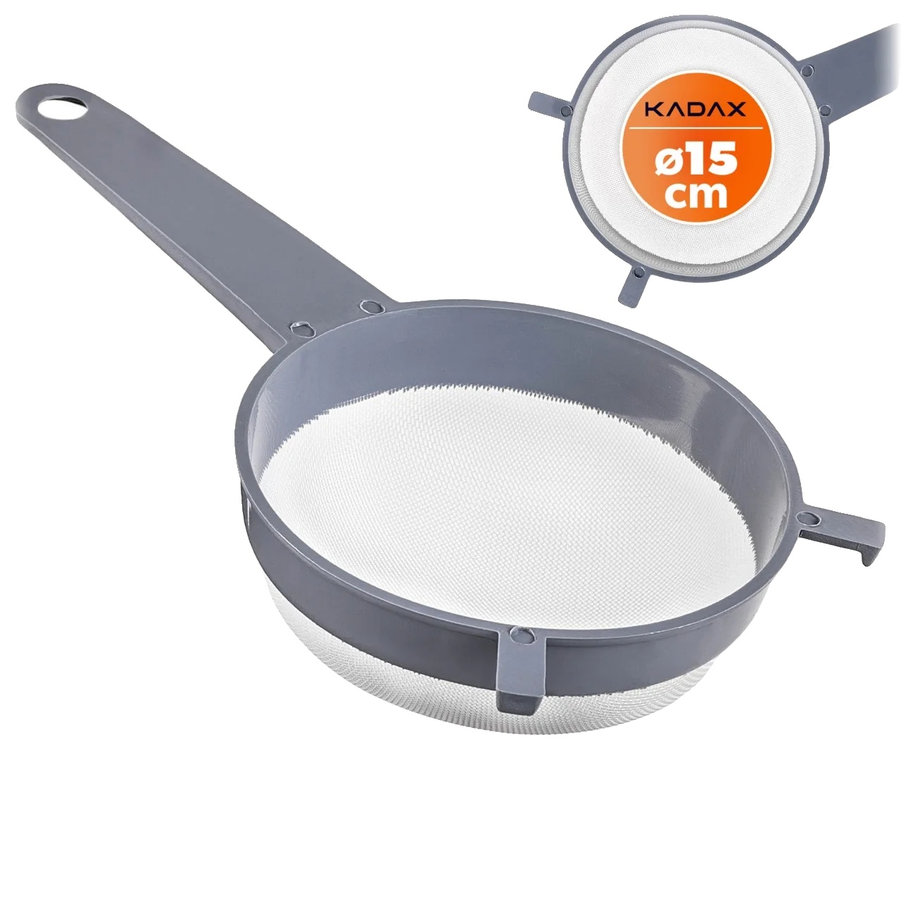Küchensieb, Langlebiger Kunststoff, 15 Cm Durchmesser, Ergonomischer Griff, Vielseitig Einsetzbar, Feines Maschen-design