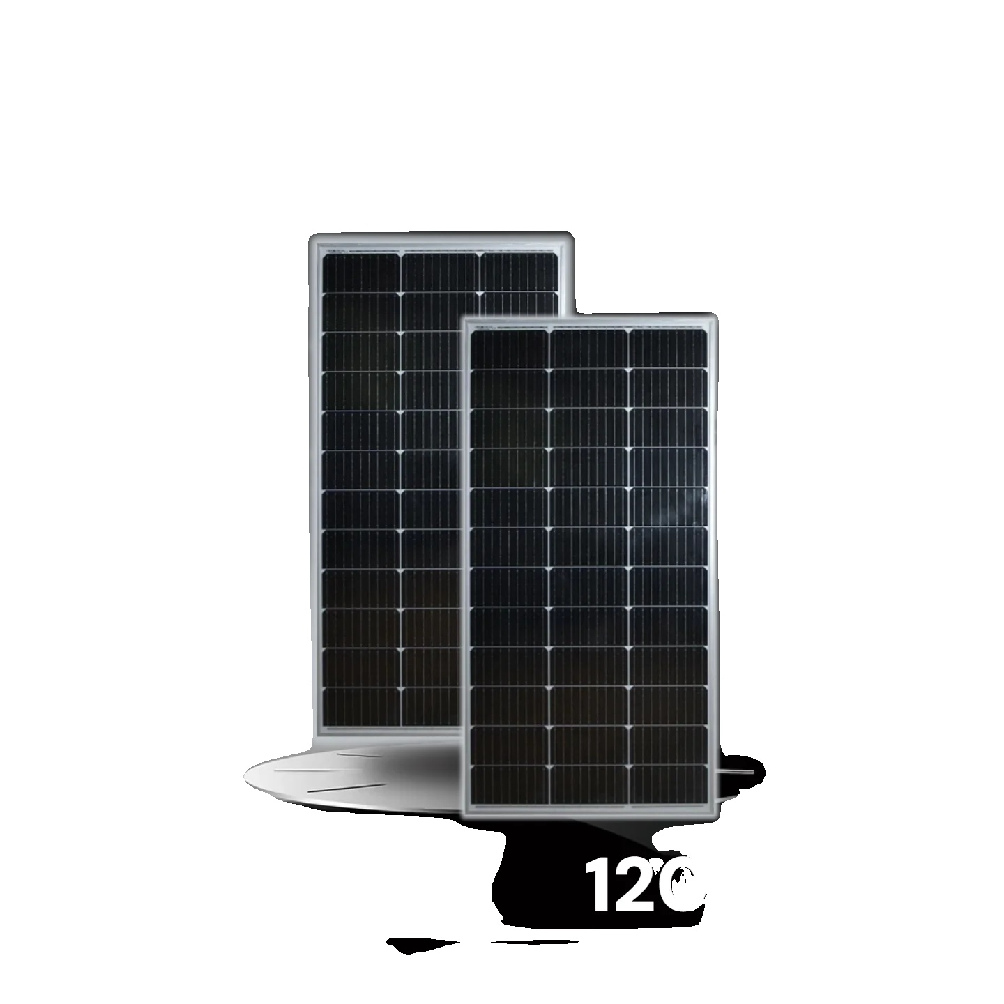 Solarpanel, Monokristallin, Hohe Effizienz, 120w 2pcs