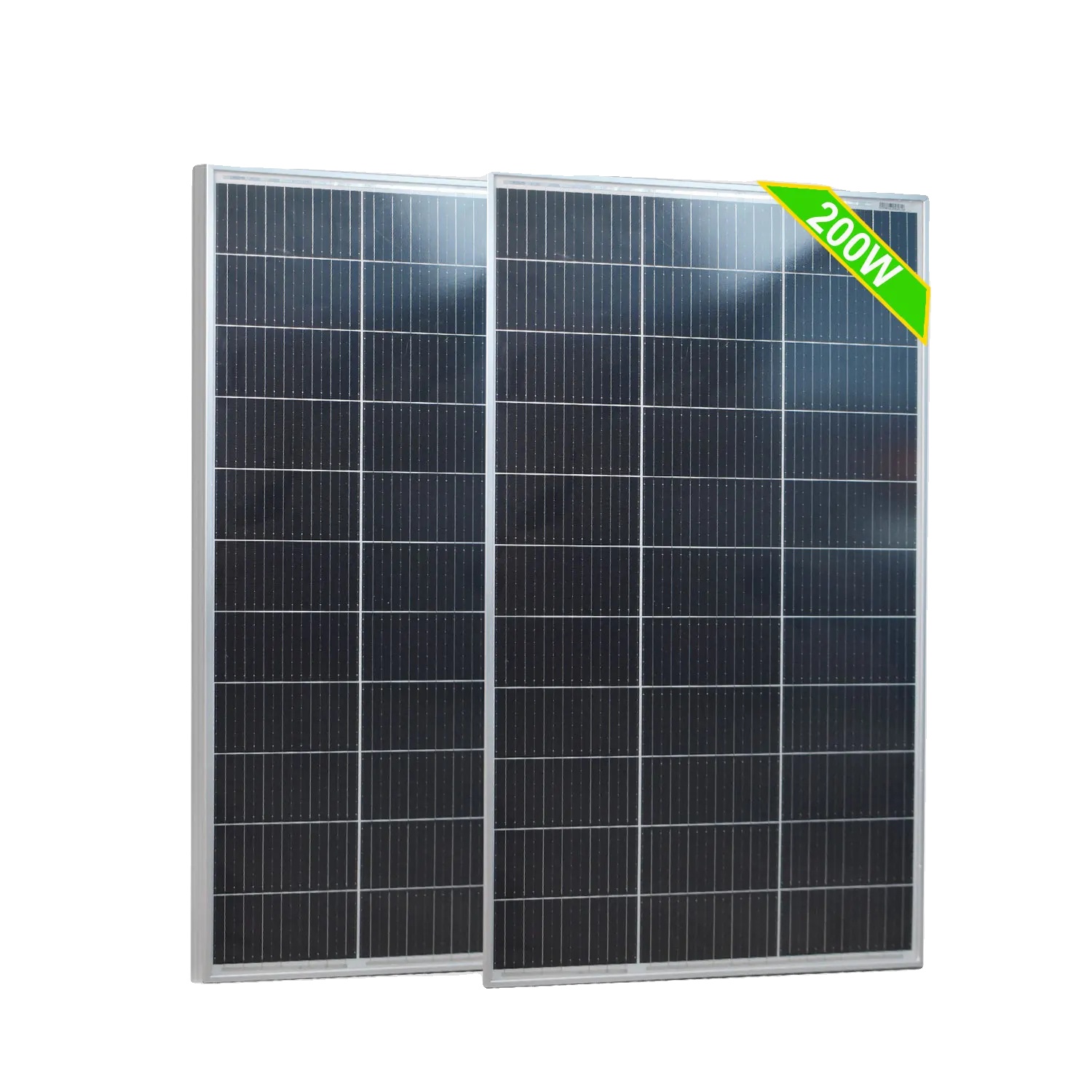 Solarpanel, Hohe Effizienz, Langlebige Konstruktion, 2stk 100w Panel