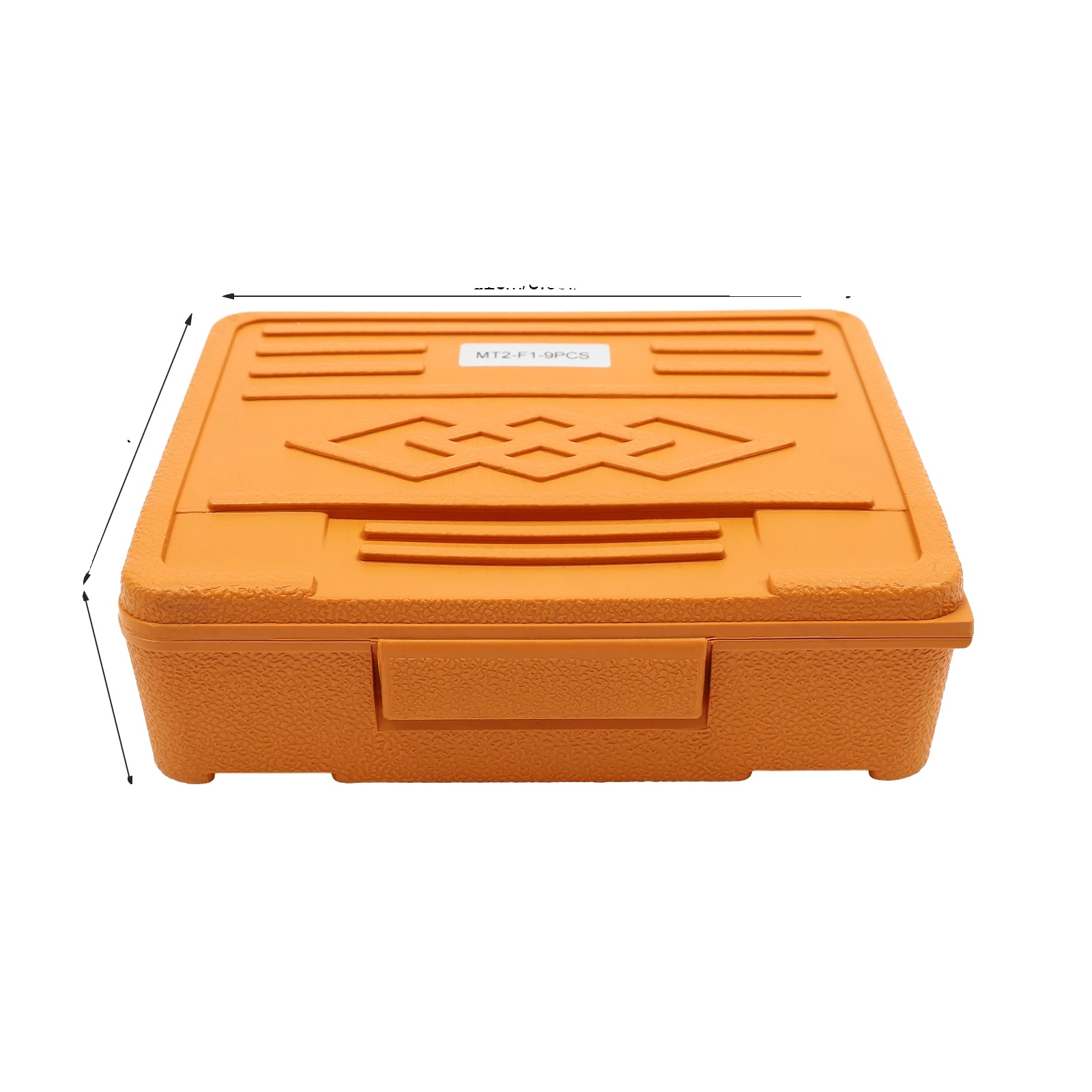 Präzisions-bohrkopf-set, 9-teiliges Sortiment, Mikroverstellbare Skala, Orange