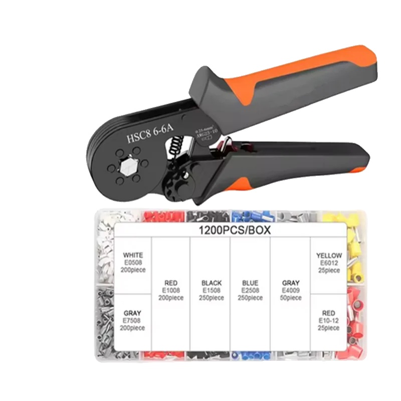 Crimpwerkzeugset, Ergonomisches Design, Vielseitige Kompatibilität, Hsc8 6-6a 1200pcs