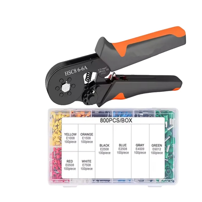 Crimpwerkzeugset, Ergonomisches Design, Vielseitige Kompatibilität, Hsc8 6-6a 800pcs