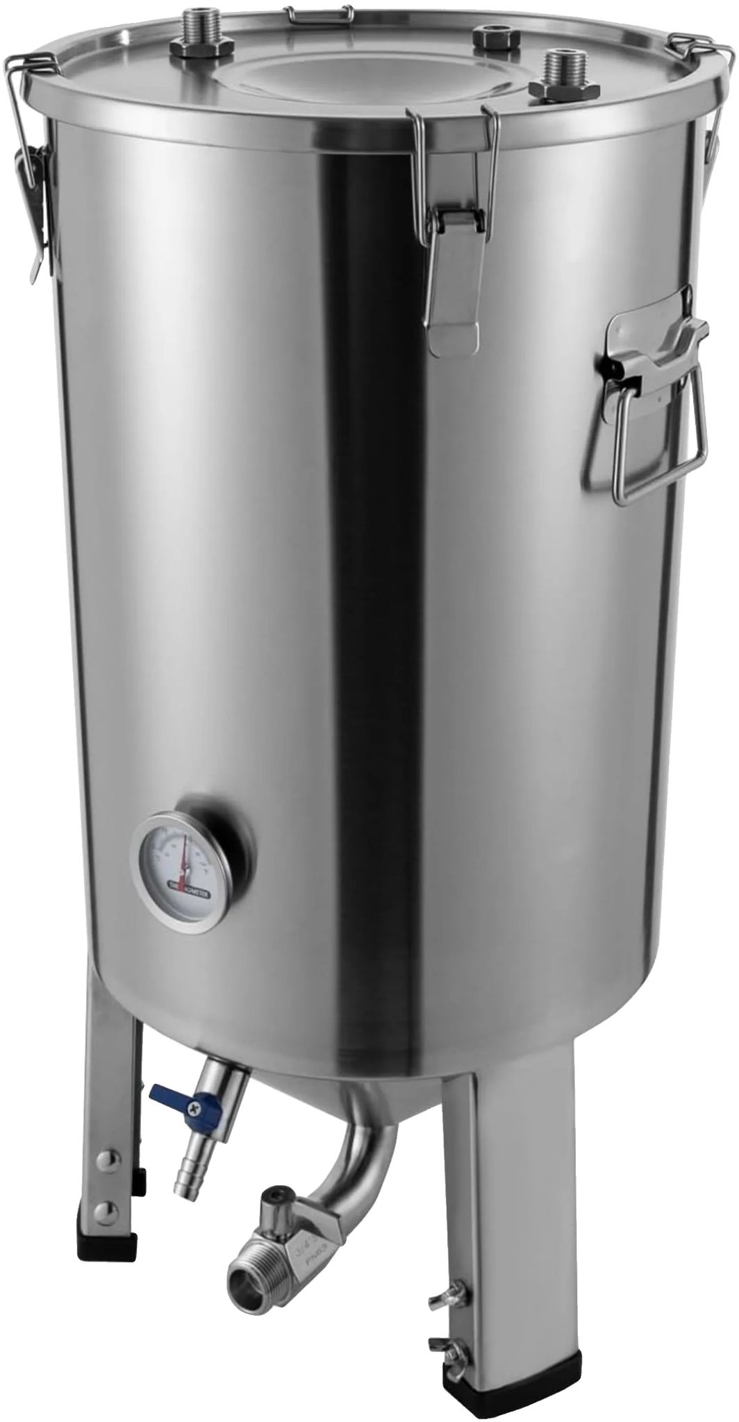 Zirkularer Fermenter, 32l Kapazität, 304 Edelstahlmaterial, 59,7cm Höhe, 4,7m Kühlspirale, 1mm Dicke