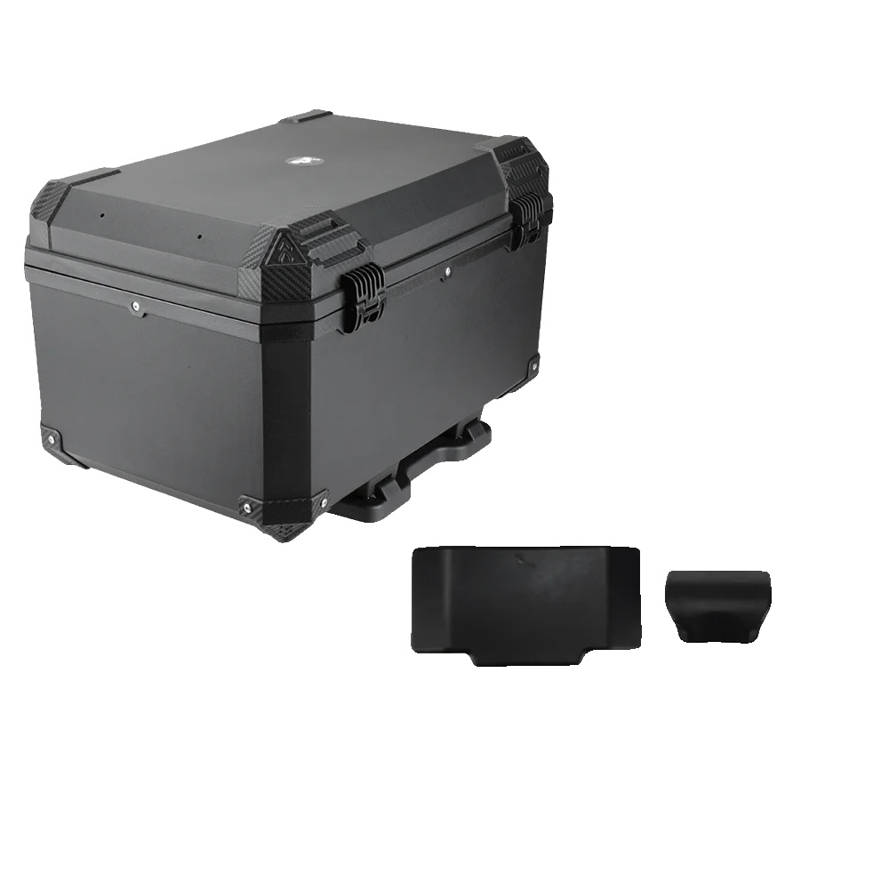 Motorradtrunk, 68l Kapazität, Schnell Abnehmbares Design, Schwarz