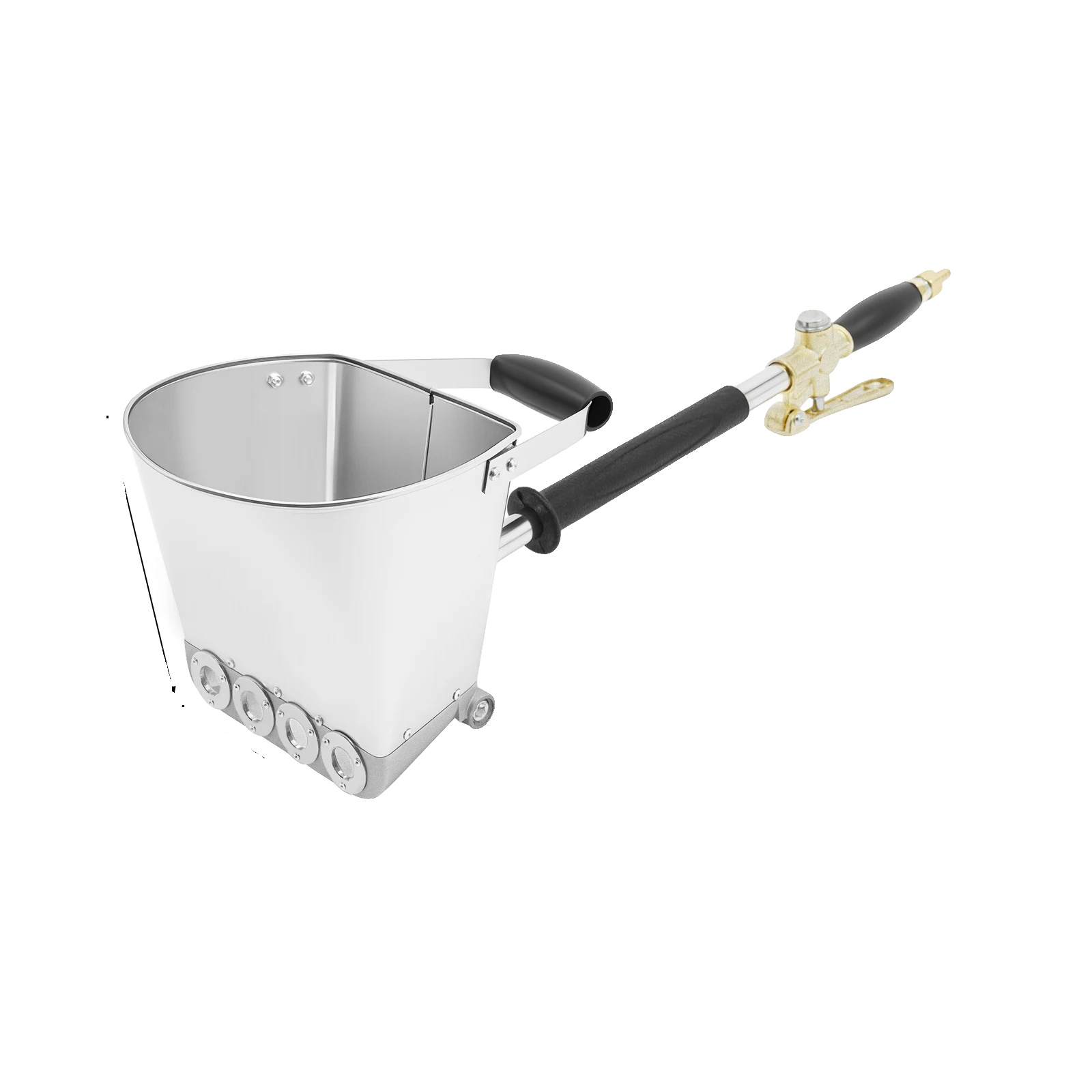 Mörtelspritzpistole, Luftbetrieben, 3,5l Große Kapazität, Silber