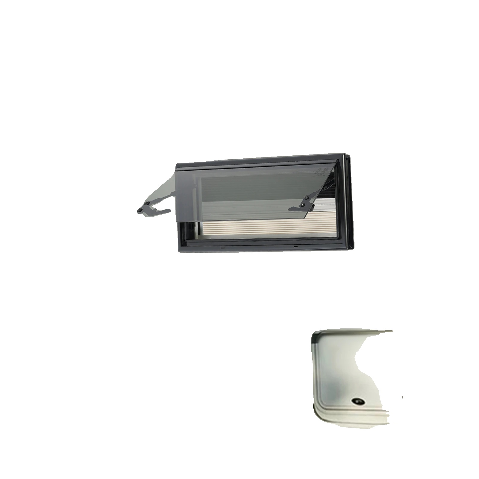 Rv Schiebefenster, Aluminiumlegierung Konstruktion, 85° Öffnungswinkel, 7030cm Einbaumaß, Hauptrahmendicke 40,7mm, Lichtdurchlässigkeit 18%