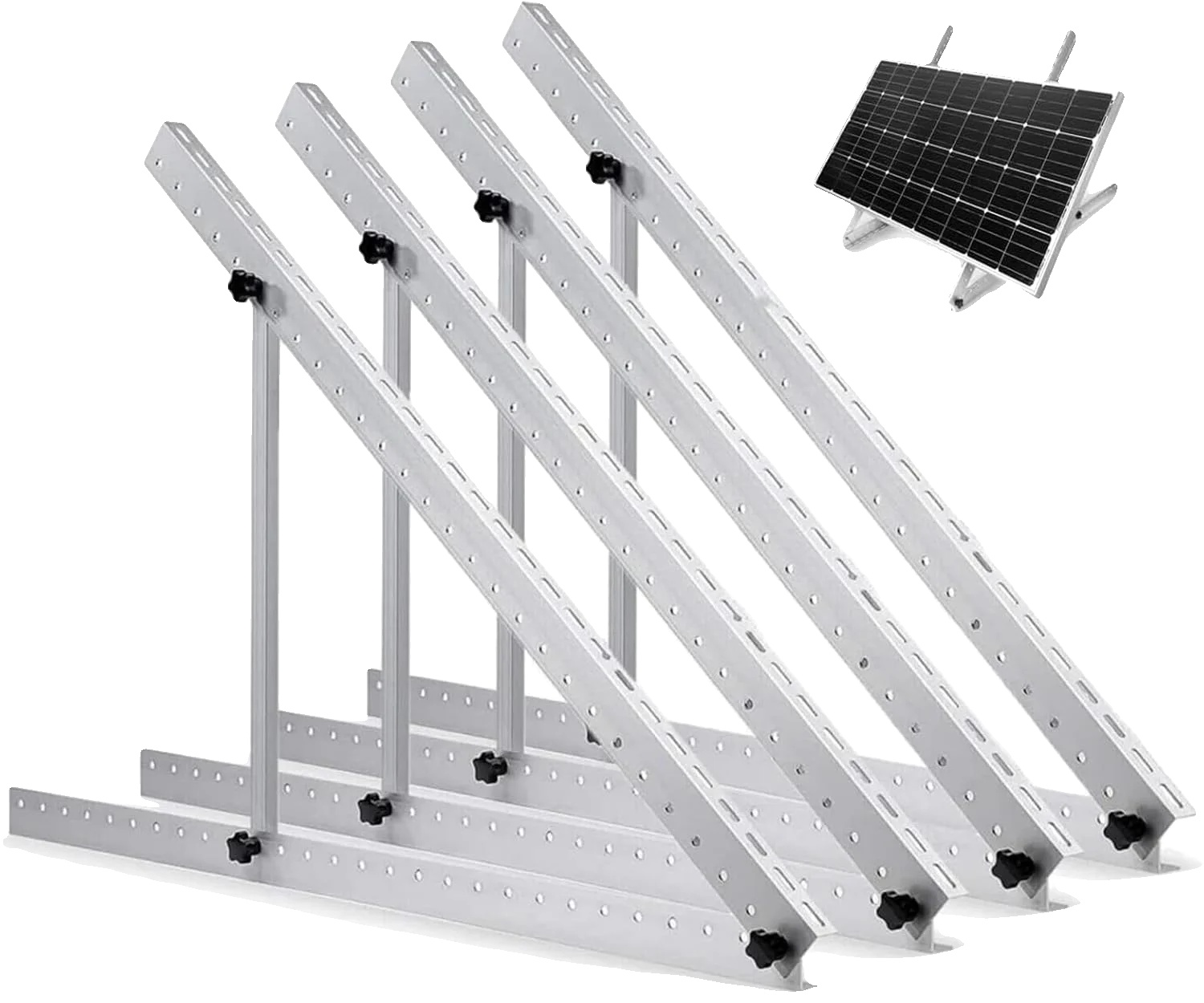 Solarmodulhalterung, Verstellbarer Winkel, Hohe Tragfähigkeit, 47 In 2 Sets