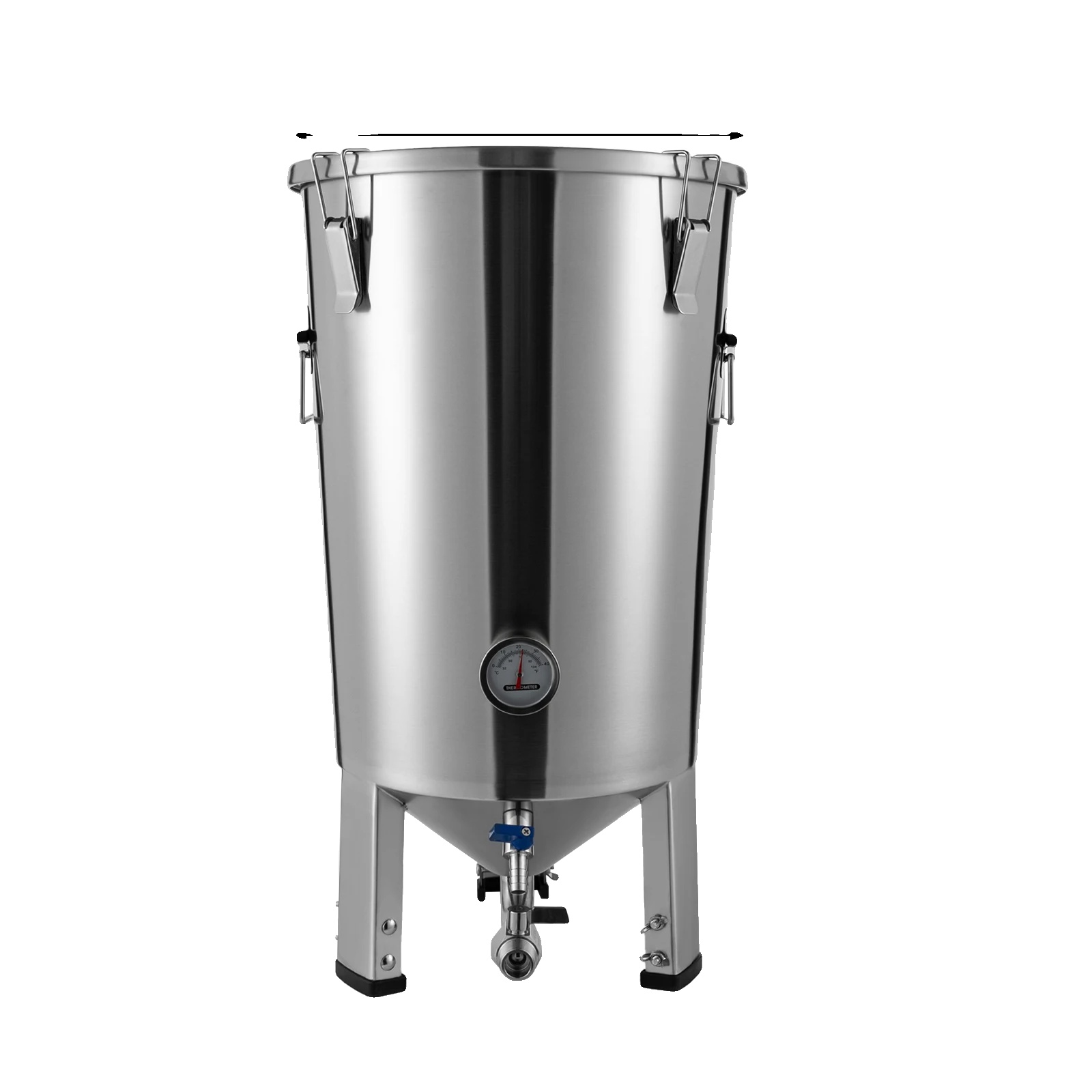 Fermentationstank, 304 Edelstahl, 26,6 Liter Fassungsvermögen, Silber