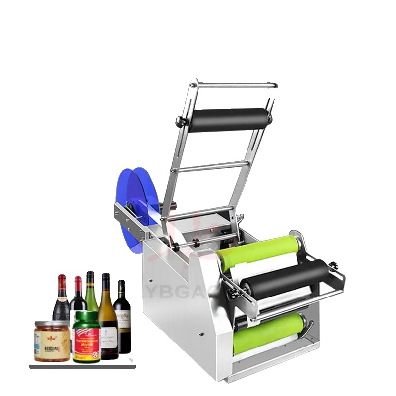 Halbautomatische Etikettiermaschine, Langlebiger Edelstahl, Breite Kompatibilität, Etikettiermaschine