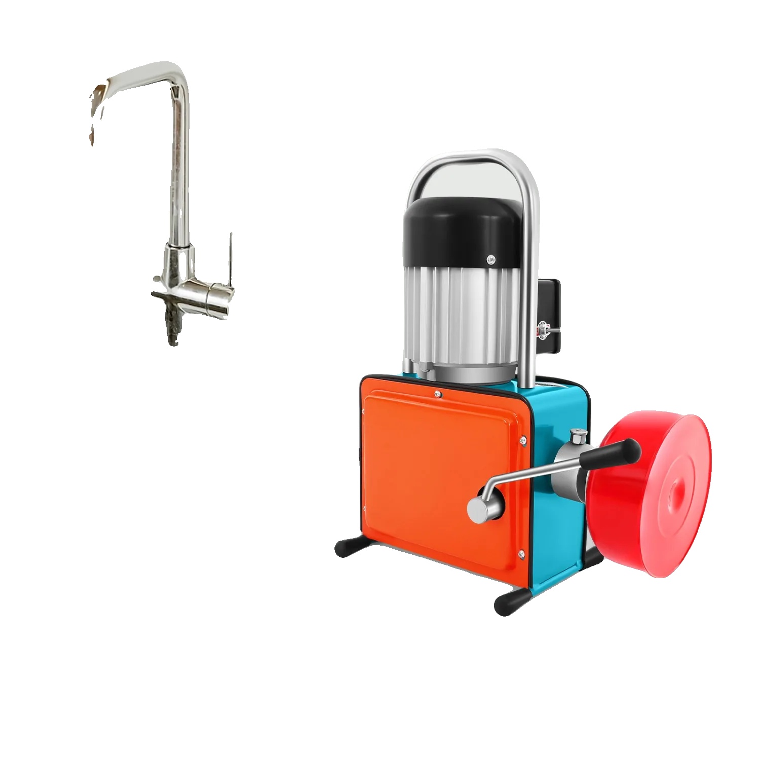 Abflussreinigungsmaschine, 1000w Leistung, 12m Kabel Länge, 20-150mm Rohrkompatibilität, Hochwertiges Eisen, Aluminiumlegierung Kühlsystem